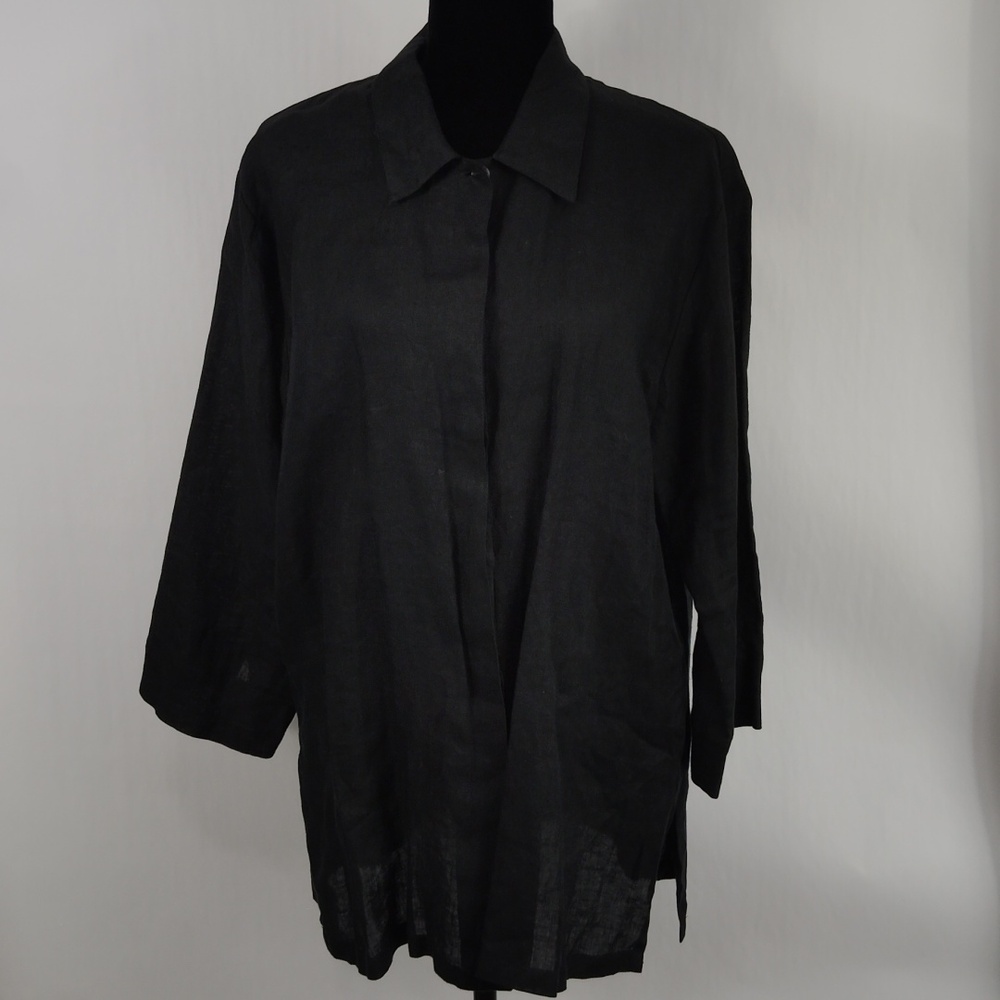 Jams World Black Linen Tunic